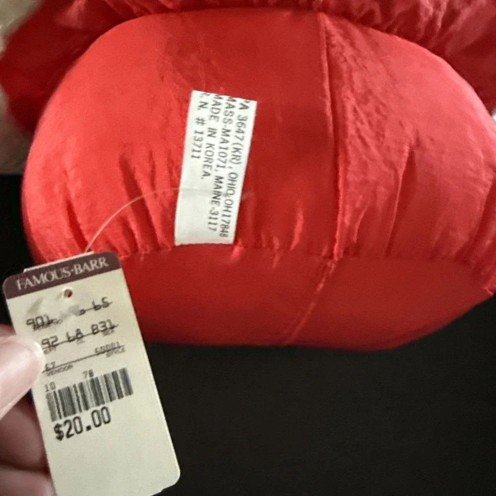 VTG 90's Puffy Nylon Parachute Santa‎ Claus Christmas Plush Decoration 20